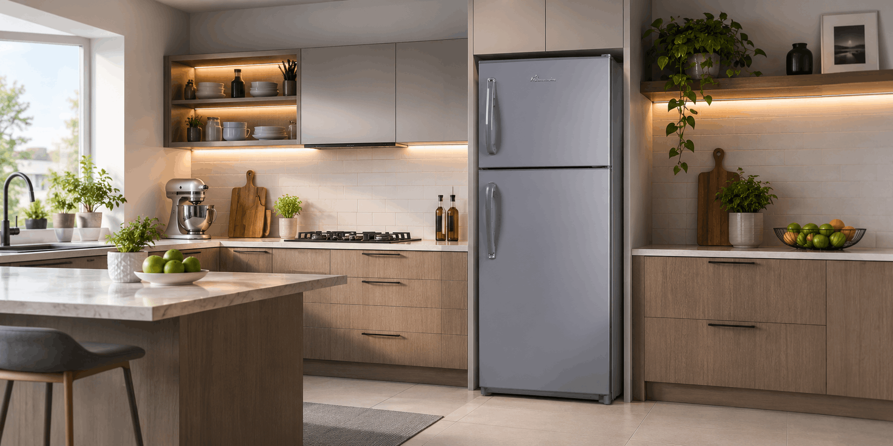 Réfrigérateur MontBlanc FRX49 435L DeFrost INOX